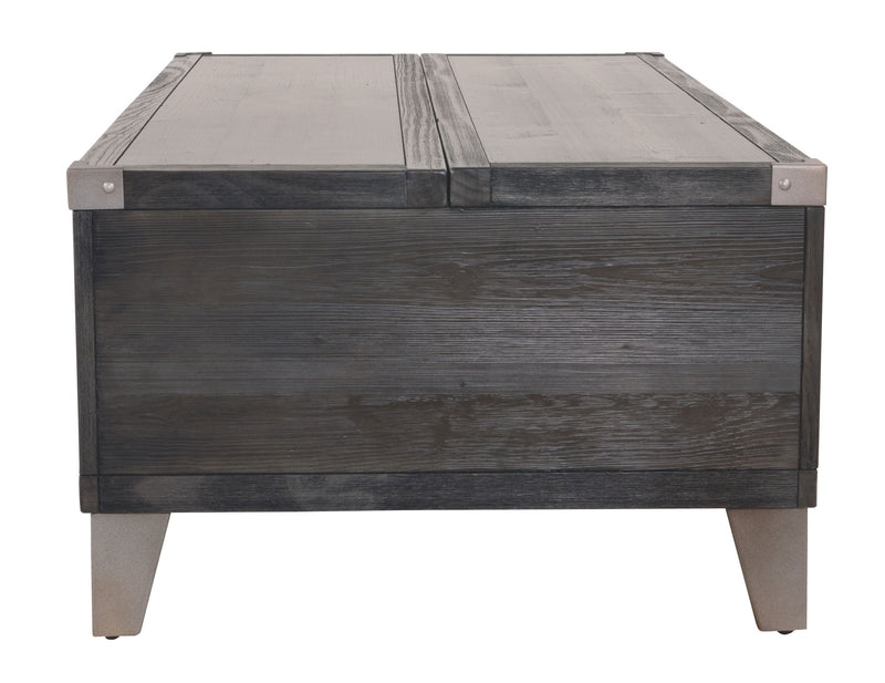 Todoe - Lift Top Cocktail Table - Dark Gray - R&R Furniture Gallery (Fountain Valley, CA)