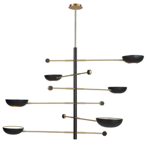 Swinger - 6 Light Pendant - Black