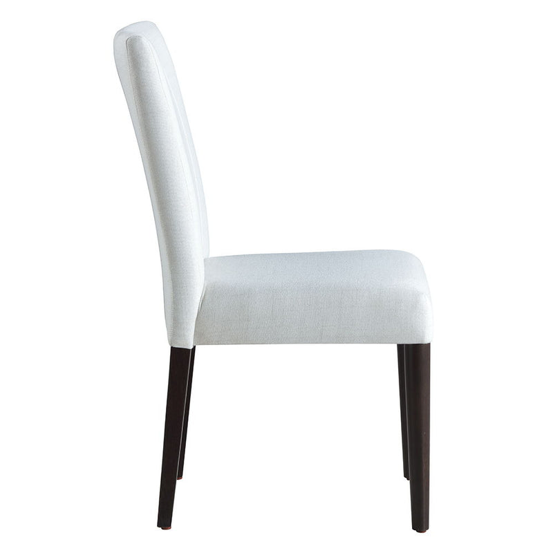 Carena - Side Chair (Set of 2) - White & Brown - R&R Furniture Gallery (Fountain Valley, CA)