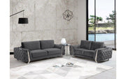 1051 - Contemporary Velvet Set - R&R Furniture Gallery (Fountain Valley, CA)