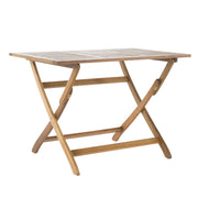 Blissique - Outdoor Foldable Wood Dining Table With Slat Design - R&R Furniture Gallery (Fountain Valley, CA)
