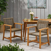 Outdoor Dining Chair Acacia Wood Frame (Set of 2) - R&R Furniture Gallery (Fountain Valley, CA)