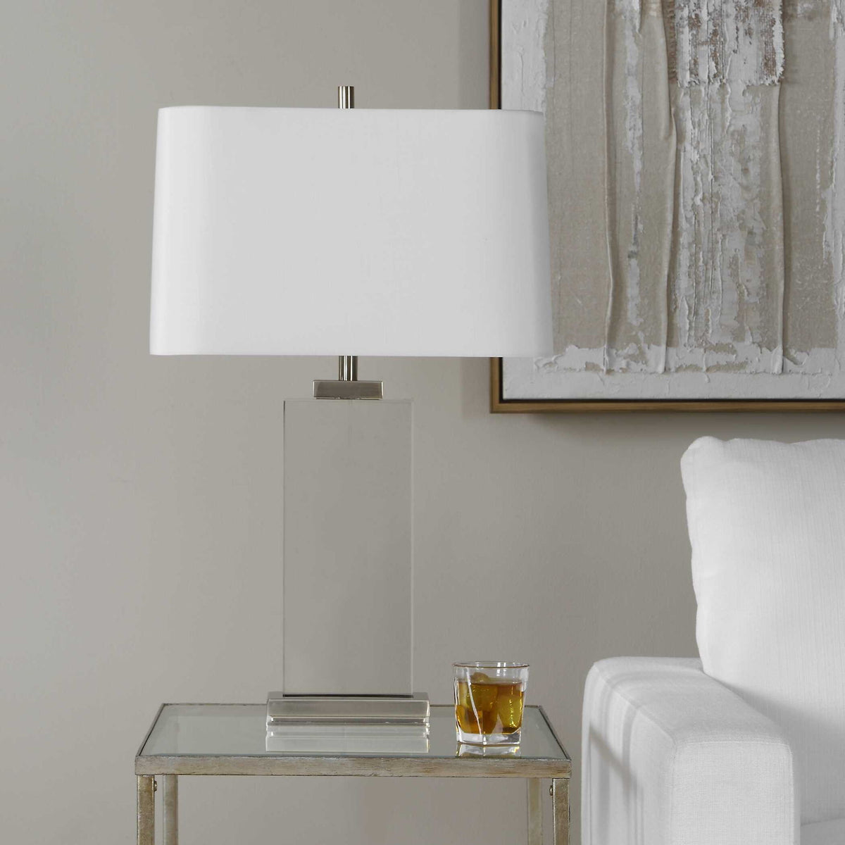 Genevieve - Crystal Table Lamp - Brass / Gold