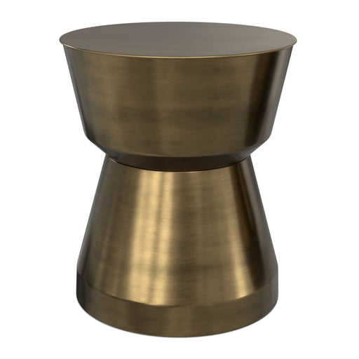 Allegra - Side Table - Antique Brass - R&R Furniture Gallery (Fountain Valley, CA)