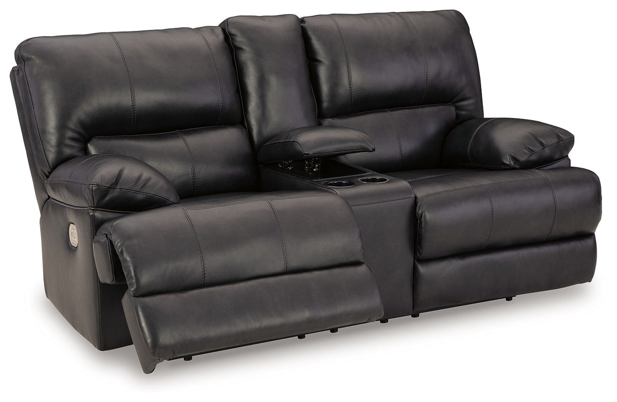 Mountainous - Power Reclining Loveseat With Console /Adj Headrest - Eclipse - R&R Furniture Gallery (Fountain Valley, CA)