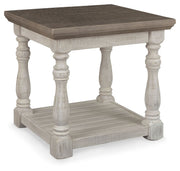 Havalance - Rectangular End Table - Gray / White - R&R Furniture Gallery (Fountain Valley, CA)