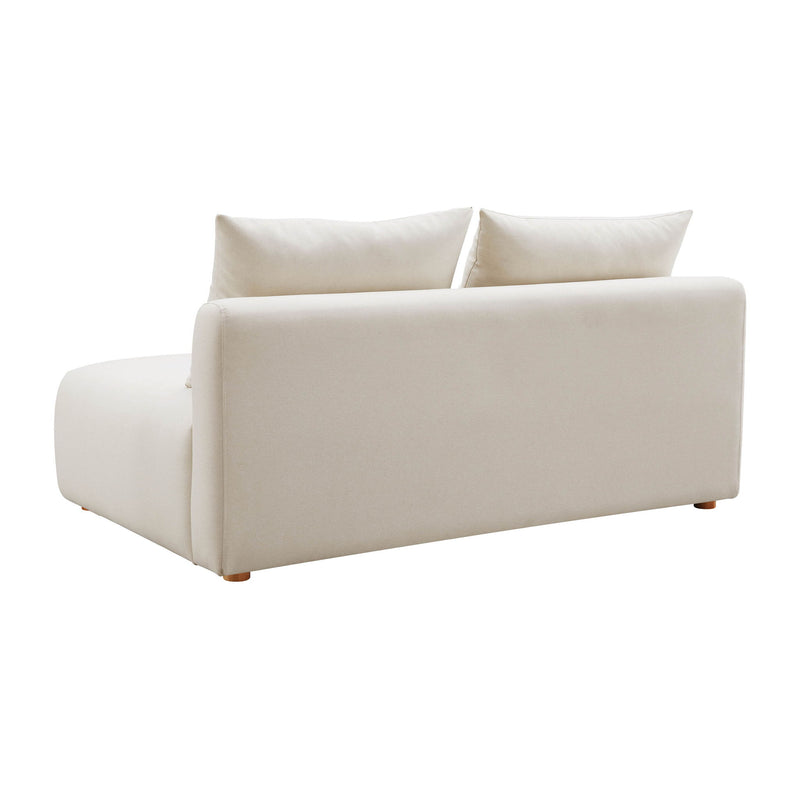 Hangover - Linen Modular Loveseat - Cream - R&R Furniture Gallery (Fountain Valley, CA)