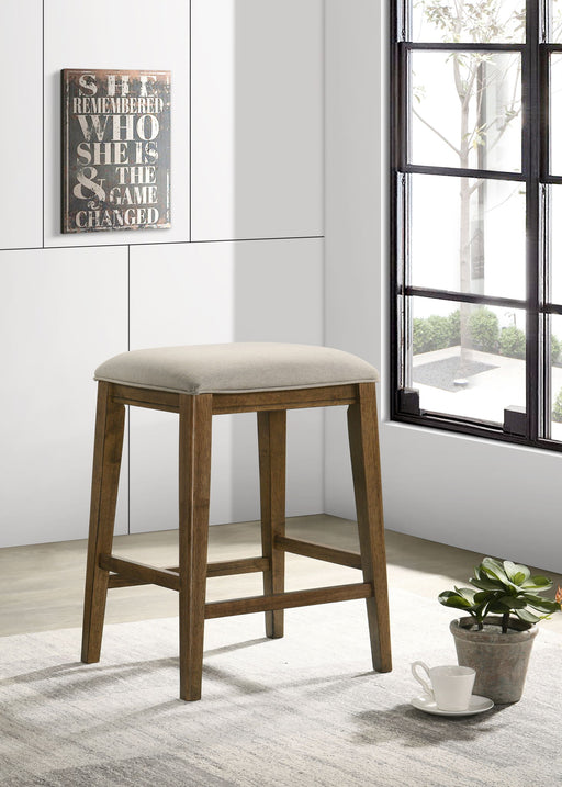 Sasha - 17" Counter Height Stool With Upholstered Seat - R&R Furniture Gallery (Fountain Valley, CA)