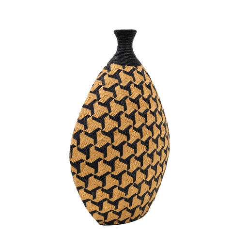 Jahia - Geometric Vase - Light Brown - R&R Furniture Gallery (Fountain Valley, CA)