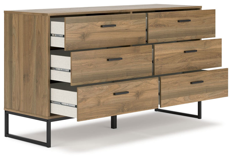 Deanlow - Six Drawer Dresser - Honey - R&R Furniture Gallery (Fountain Valley, CA)