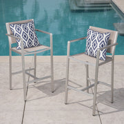 Outdoor Rust Proof Aluminum Barstools (Set of 2) - R&R Furniture Gallery (Fountain Valley, CA)