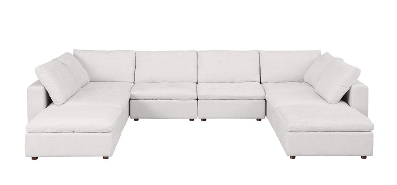 1100 - Top-Grain Italian Leather 8-Piece Sectional With Chaise