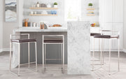 Lumi Source Fuji contemporary stackable barstool set featuring sleek modern design and sturdy construction, shown in a stylish interior setting.