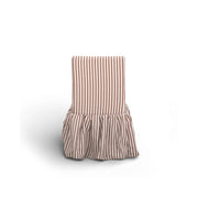 Gertrude striped linen side dining chair by TOV Furniture with a modern design and comfortable, stylish seating.
