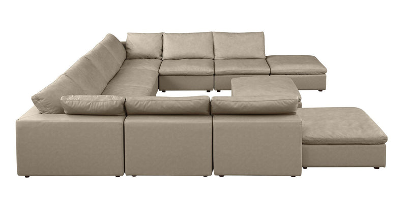 1100 - Top-Grain Italian Leather 11-Piece Sectional With Chaise