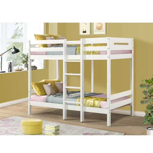 Esin - Twin Over Twin Bunk Bed - White - R&R Furniture Gallery (Fountain Valley, CA)