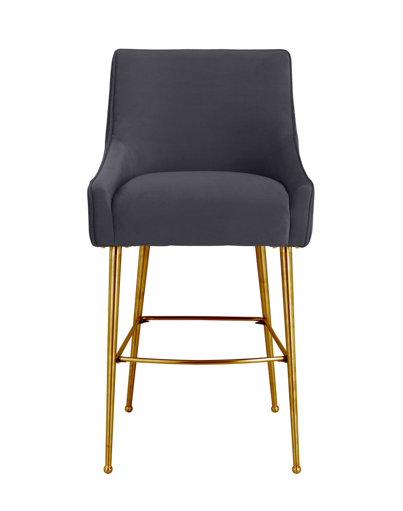 Beatrix - Pleated Velvet Stool - R&R Furniture Gallery (Fountain Valley, CA)