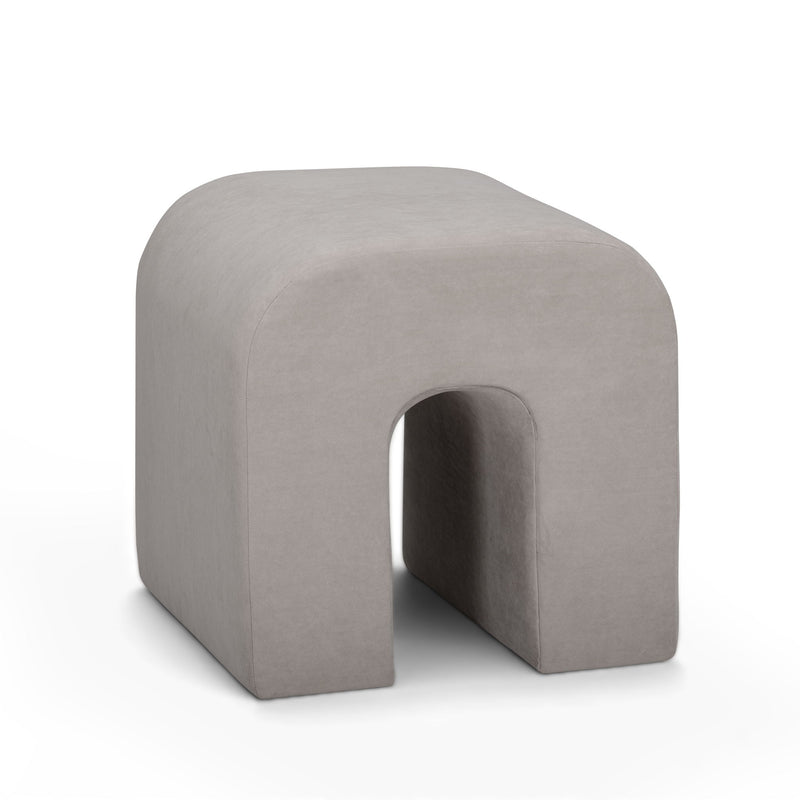 Desi - Velvet Ottoman - R&R Furniture Gallery (Fountain Valley, CA)