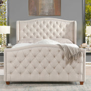 Marcella - Upholstered Shelter Headboard Bed Set - R&R Furniture Gallery (Fountain Valley, CA)