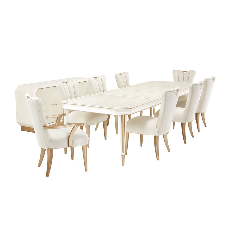 La Rachelle - Rectangular Dining Table - Champagne - R&R Furniture Gallery (Fountain Valley, CA)