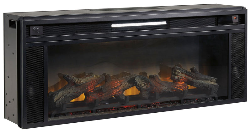 Entertainment Accessories - Fireplace Insert - Rectangular - Black - R&R Furniture Gallery (Fountain Valley, CA)
