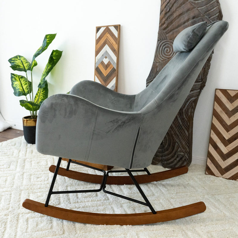 Chel - Mid-Century Modern Rocking Chair - R&R Furniture Gallery (Fountain Valley, CA)