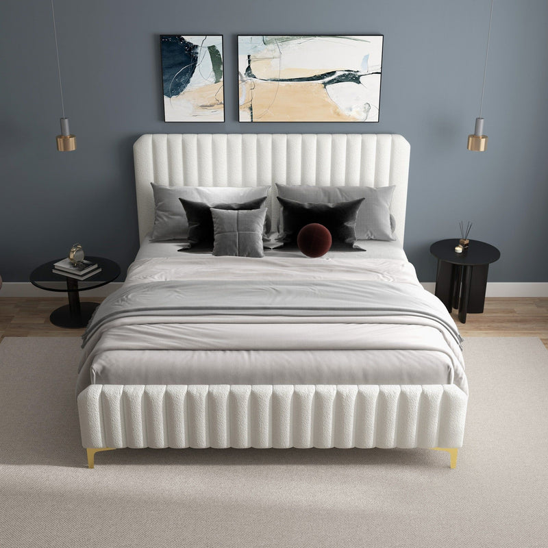 Valery - Upholstered Platform Bed - R&R Furniture Gallery (Fountain Valley, CA)