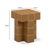 Alma - Tile Concrete Indoor/Outdoor Side Table - R&R Furniture Gallery (Fountain Valley, CA)