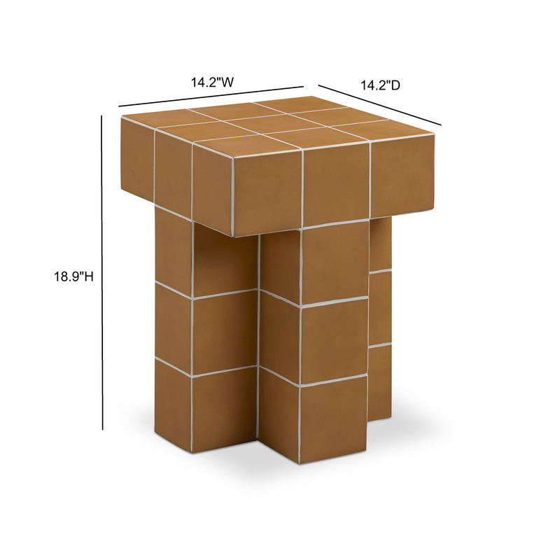 Alma - Tile Concrete Indoor/Outdoor Side Table - R&R Furniture Gallery (Fountain Valley, CA)