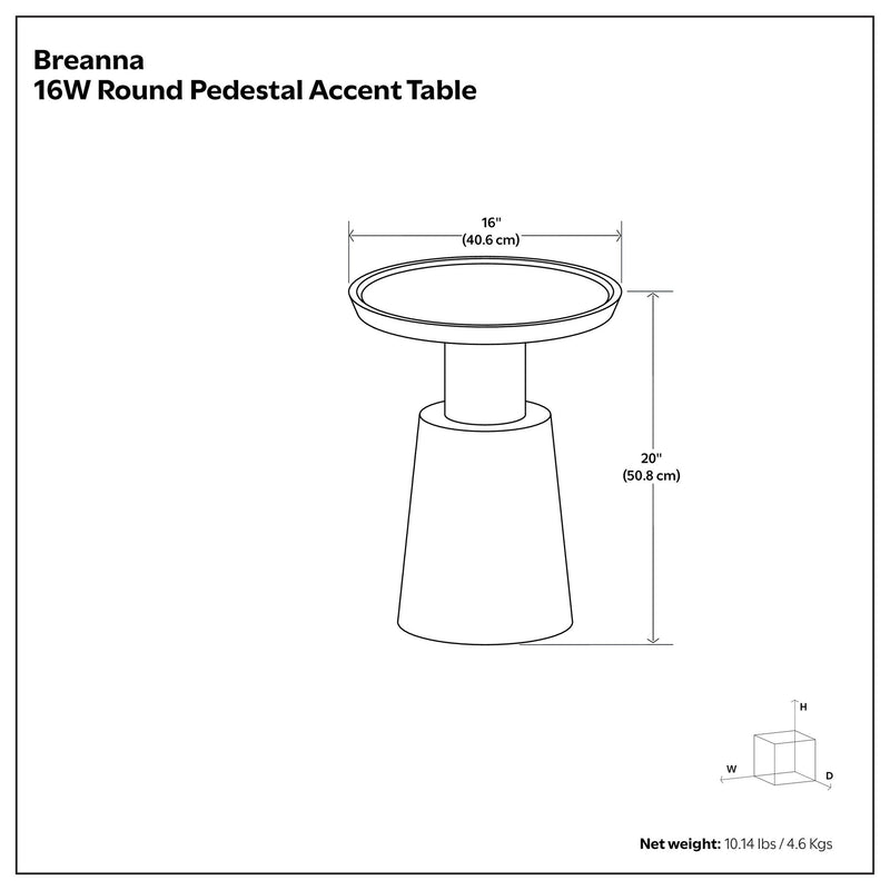 Breanna - Side Table - R&R Furniture Gallery (Fountain Valley, CA)