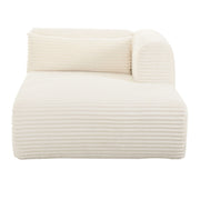 Tarra - Fluffy Oversized Corduroy Modular Chaise - R&R Furniture Gallery (Fountain Valley, CA)