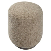 Uttermost Avila accent ottoman with plush fabric and wooden legs, serving as a stylish footrest or additional seating.