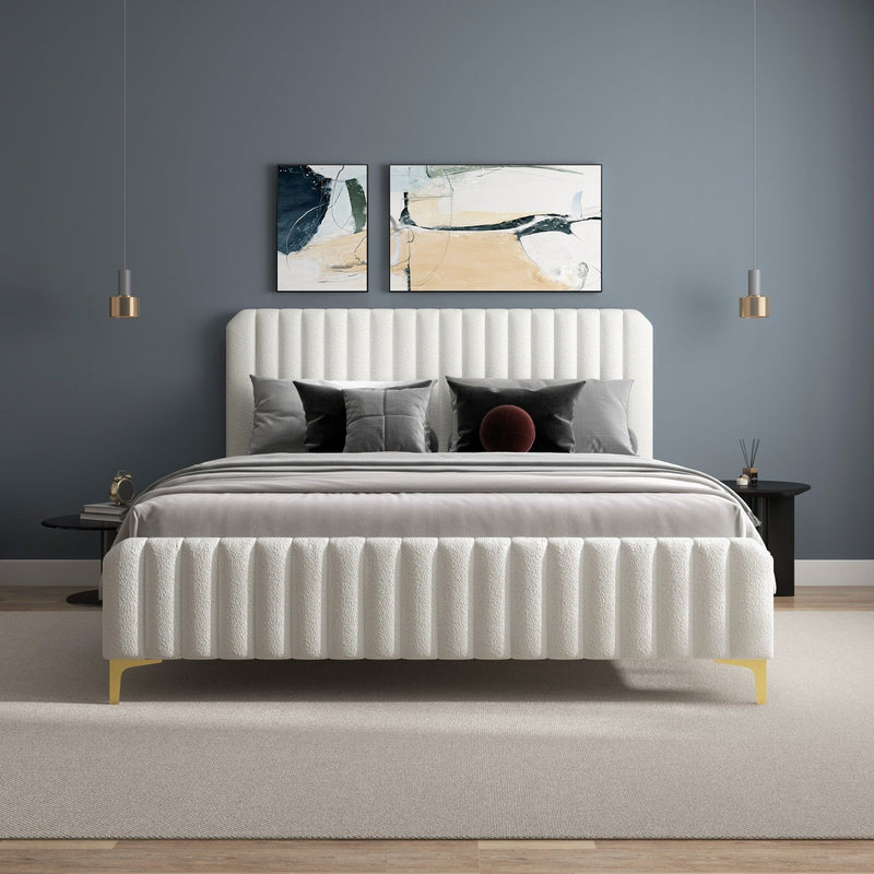 Valery - Upholstered Platform Bed - R&R Furniture Gallery (Fountain Valley, CA)