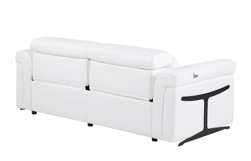1126 - Top Grain Power Reclining Italian Leather Sofa - R&R Furniture Gallery (Fountain Valley, CA)
