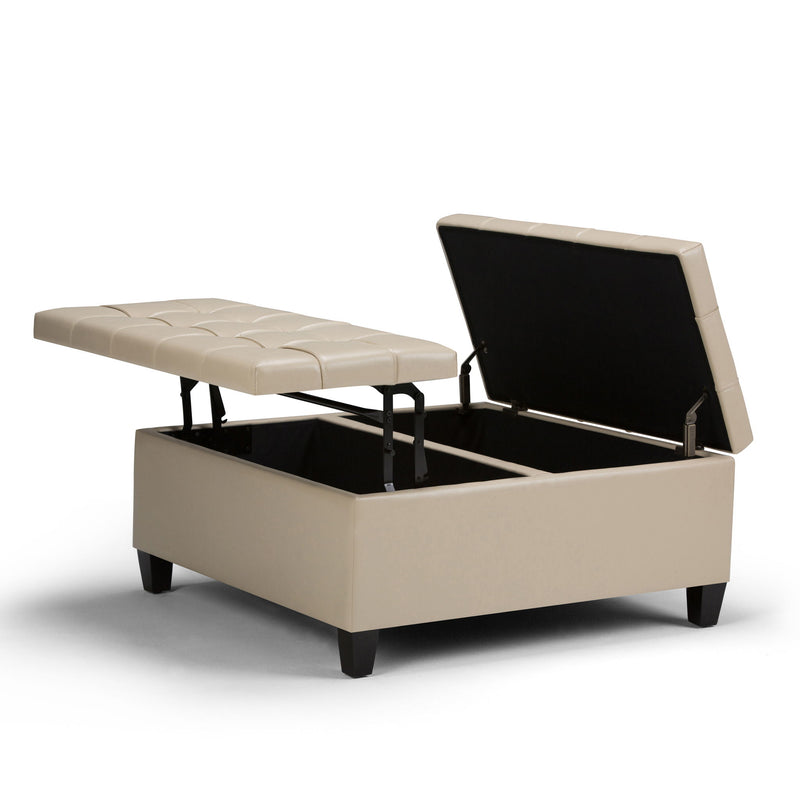 Harrison - Upholstered Coffee Table Storage Ottoman - R&R Furniture Gallery (Fountain Valley, CA)