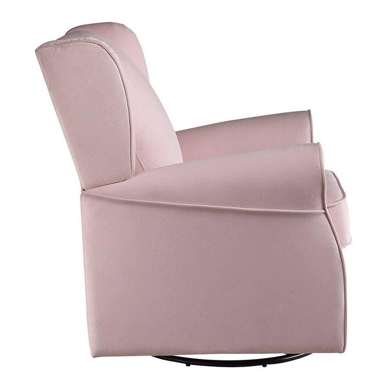 Tamaki - Swivel Chair With Glider - Pink Fabric - R&R Furniture Gallery (Fountain Valley, CA)