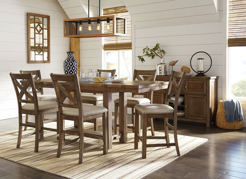 Moriville - Rectangular Dining Table Set - Counter Height - R&R Furniture Gallery (Fountain Valley, CA)