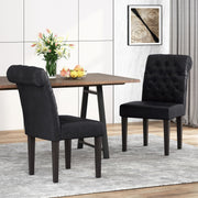 Broxton - Tuft Dining Rolltop Chairs With Button Tufted Backrest (Set of 2) - R&R Furniture Gallery (Fountain Valley, CA)