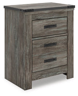 Frandern - Two Drawer Night Stand - Gray - R&R Furniture Gallery (Fountain Valley, CA)
