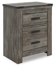 Frandern - Two Drawer Night Stand - Gray - R&R Furniture Gallery (Fountain Valley, CA)