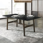 Destin - Dining Table - Sintered Stone & Walnut - R&R Furniture Gallery (Fountain Valley, CA)