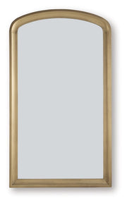 Fintan - Floor Mirror - Gold Finish - R&R Furniture Gallery (Fountain Valley, CA)