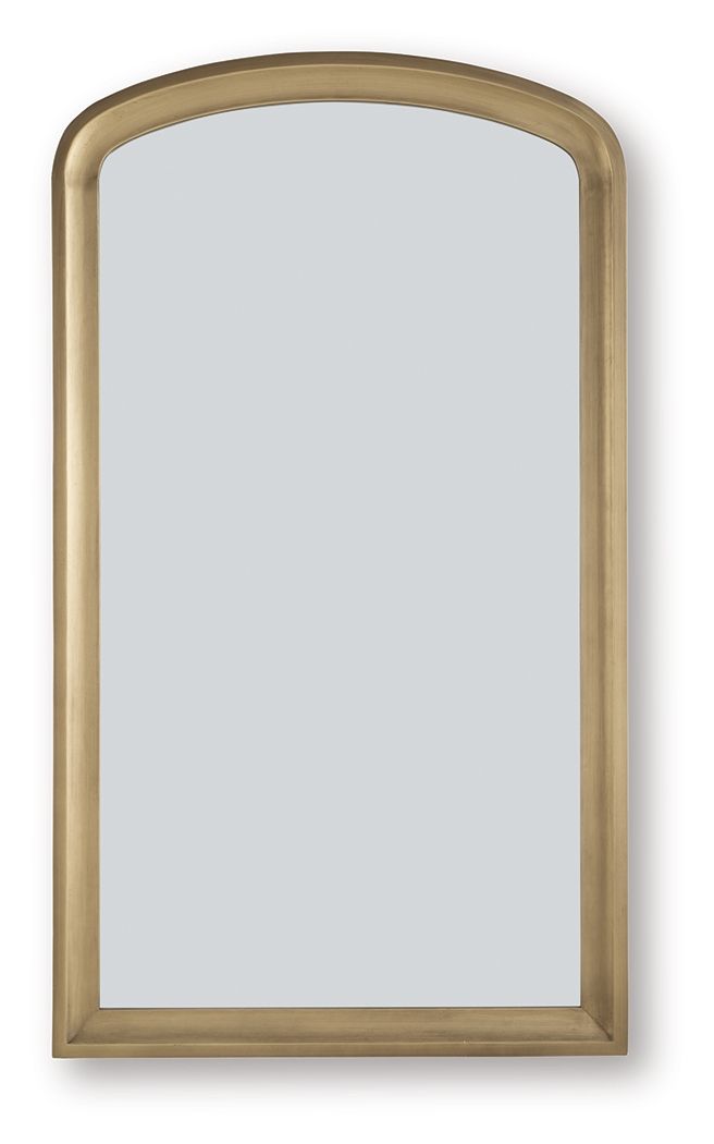 Fintan - Floor Mirror - Gold Finish - R&R Furniture Gallery (Fountain Valley, CA)
