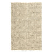 Classic Home herringbone jute area rug with natural woven texture, perfect for adding warmth and style to any room.