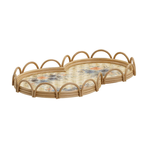Corey - Figure Eight Bamboo Tray - Multi - R&R Furniture Gallery (Fountain Valley, CA)