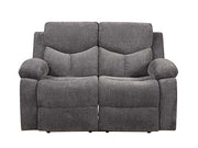 Kalen - Motion Loveseat - Gray Chenille - R&R Furniture Gallery (Fountain Valley, CA)