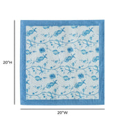 Set of four Dolce natural cotton napkins by TOV Furniture, showcasing soft fabric and simple, elegant design.