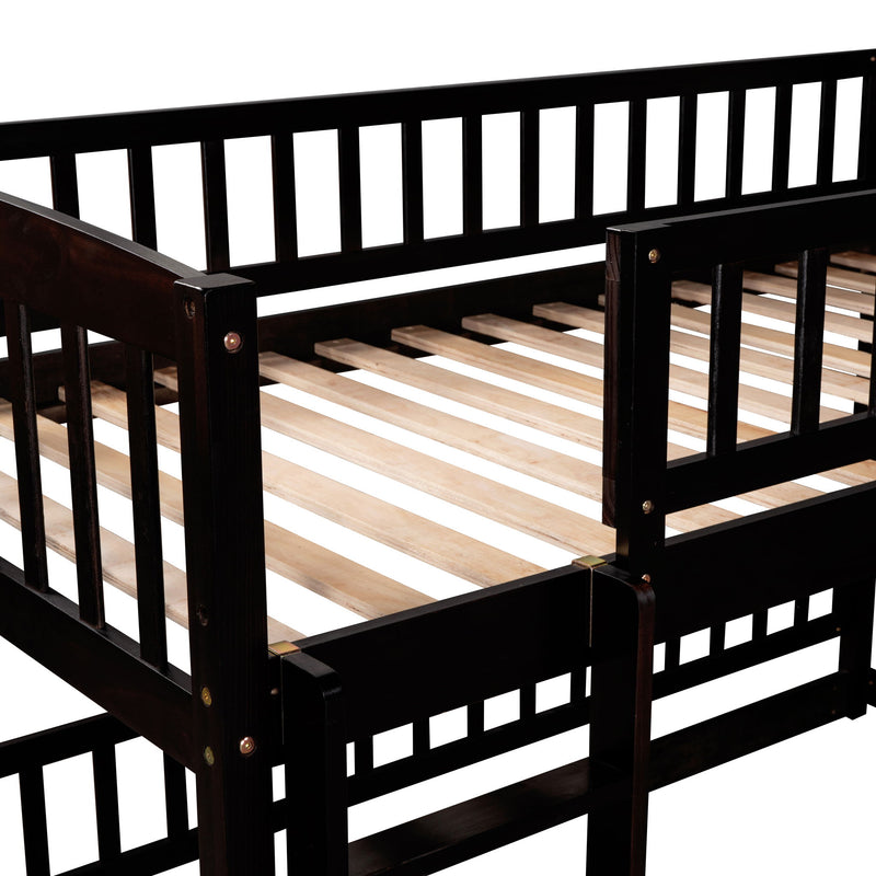Low Bunk Bed With Slide, Fence And Ladder - R&R Furniture Gallery (Fountain Valley, CA)