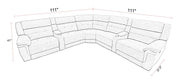 Richland - Modular Power Reclining Sectional With Power Adjustable Headrests - R&R Furniture Gallery (Fountain Valley, CA)