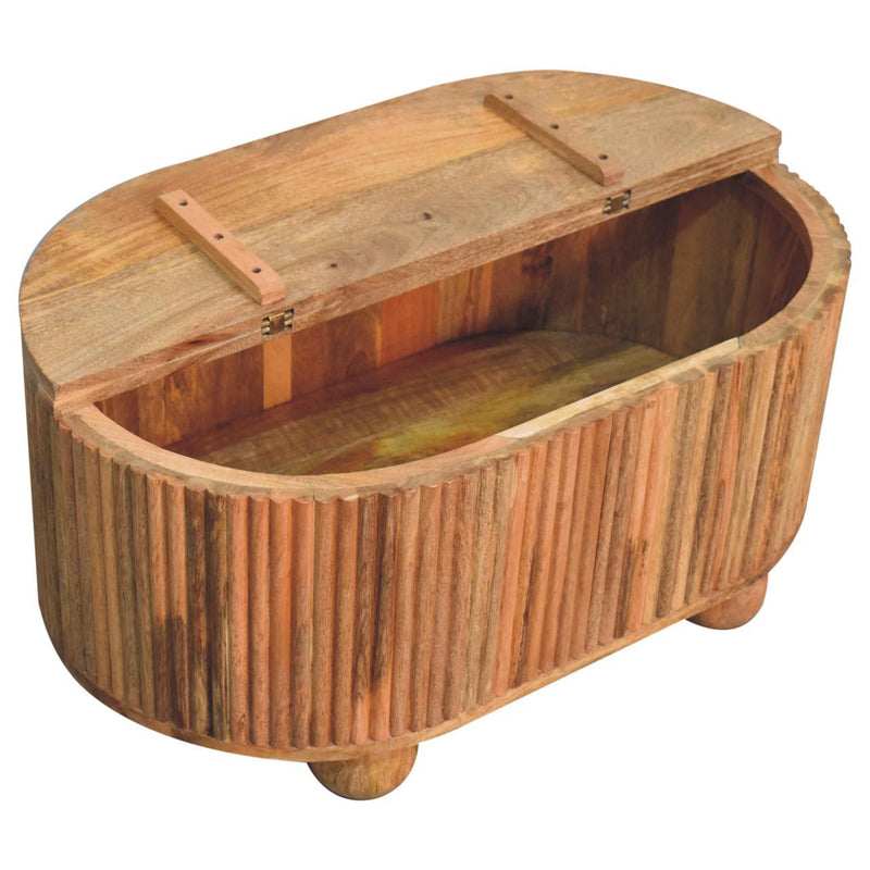 Soba - Ball Lid Up Coffee Table - Oak - R&R Furniture Gallery (Fountain Valley, CA)